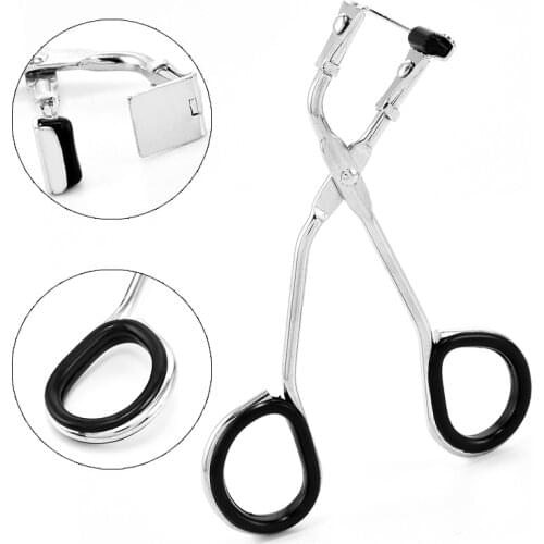 1PcStainless Steel False Eyelashes Clip Eye Lash Grips Curling Eyelash Curler Beauty Makeup Cosmetic Tool Partial Eyelash Curler