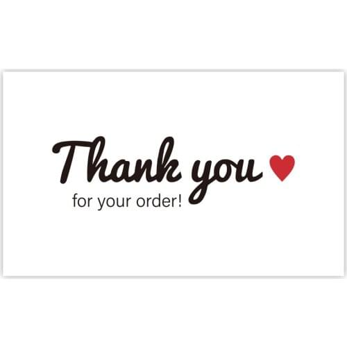 30 Pcs White Thank You Card Thank You For Your Order Card Praise Labels For Small Businesses Decor For Small Shop Gift Packet