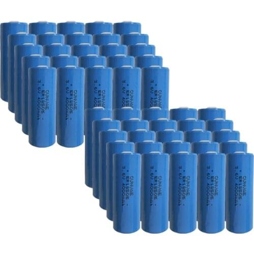 50pcs ER18505 18505 3.6V Volt 4000mAh Li-SOCL2 Batteries for Alarms and security devices Memory Battery PLC controly battery