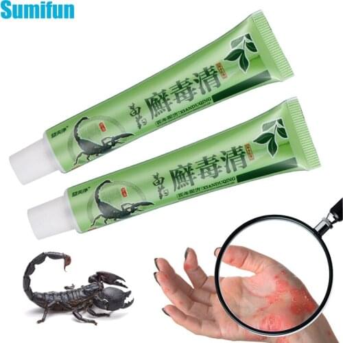 15g Scorpion Cream Psoriasis Ointment Dermatitis Eczema Treatment Pruritus Eczematoid Antibacterial Itching Plaster Skin Care