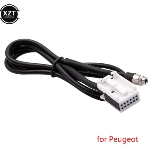 3.5mm Car AUX Adapter Audio Cable Fit for Peugeot 307 308 407 408 507 for Citroen C2 C5 RD4 C-Quatre 4.8