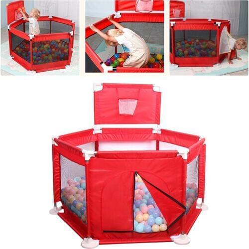 Portable Kids Playpen Baby Fence Safe Barrier for Bed Ball Pool 0-6 Years Childrens Playpen Oxford Cloth Pool Balls Child Fence