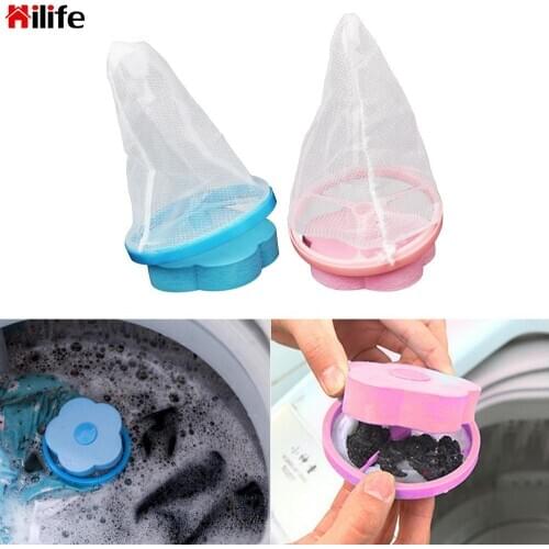 Washing Machine Filter Dirty Fiber Collector Filter Mesh Pouch Laundry Balls Discs Hair Removal Catcher Cleaning Balls Bag