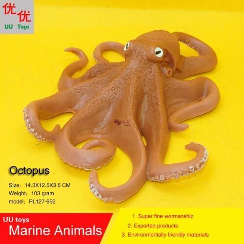 Hot toys Octopus Simulation model Marine Animals Sea Animal kids gift educational props