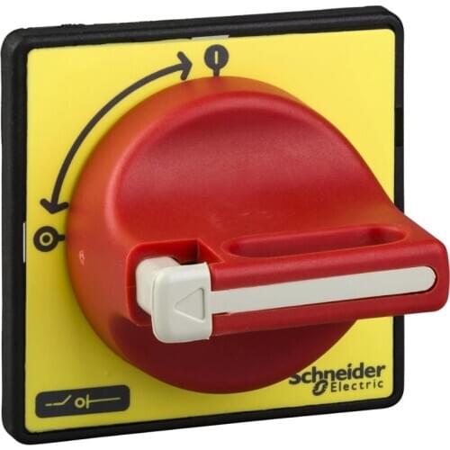 KCF1PZ KCF1PZC TeSys VARIO / Mini VARIO - front and red rotary handle - 1 to 3 padlocking