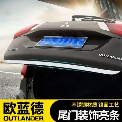 Tailgate trim trunk light strip retrofit accessory modification For Mitsubishi Outlander 2013-2018 Car-styling Car Styling