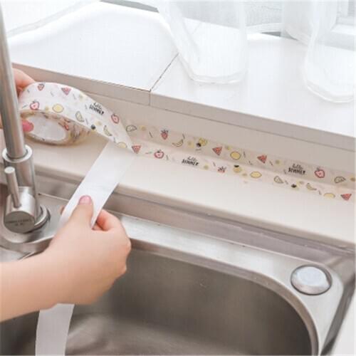 Kitchen Mildew-proof Waterproof Tape Moisture-proof Sink Gap to Fill the Beautiful Seam Stickers Toilet Stickers Corner Line