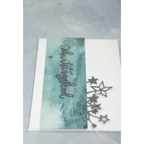 Mmao Crafts Metal Steel Cutting Dies New design Star banner strip Stencil For DIY Scrapbooking Paper/photo Cards Embossing Dies