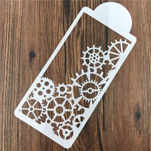 DIY Car Wheel Shape Reusable Stencil Air Brush Painting ArtHome Decor Scrap Booking Album Crafts
