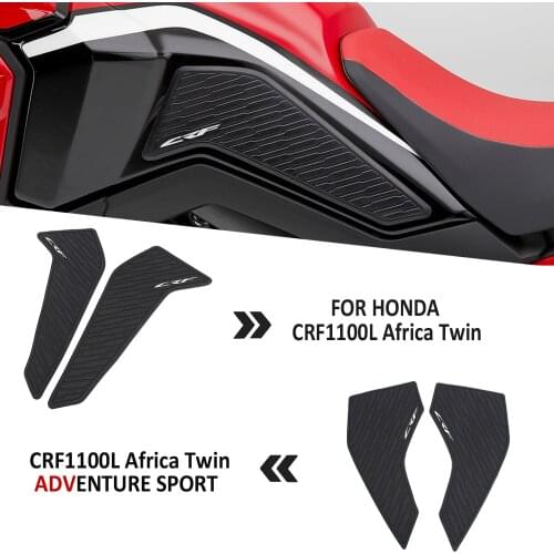 Motorcycle Side Fuel Tank Stickers Waterproof Pad Rubber Sticker For Honda CRF1100L Africa Twin Standard and Adventure Sport