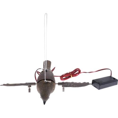 Outdoor Hunting Decoys Flying Bird Decoy Eagle Decoy Flocked Magpie Decoy,Need to Prepare Battery