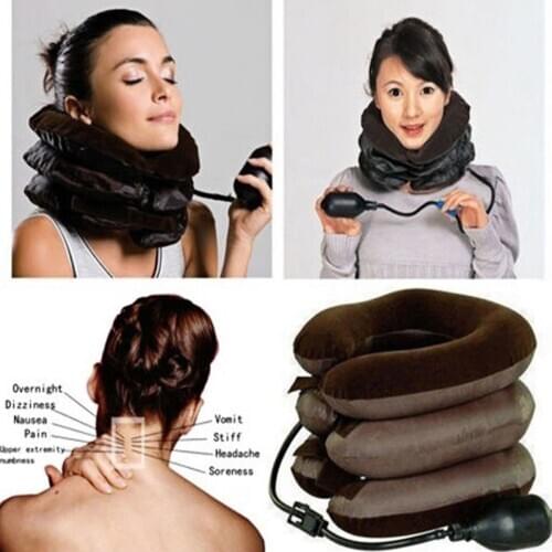 NEW Neck Massager Brace Support Cervical Collar Air Traction Therapy Device 2019 Adjustable Universal Fit For Most