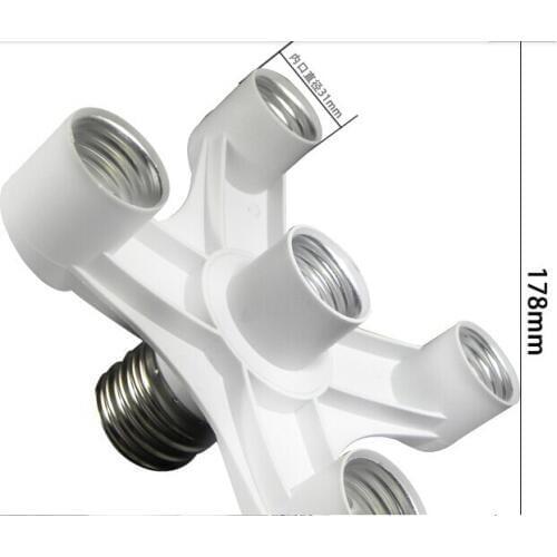 Fireproof PBT E40 TO E27 lamp bases(5pcs) 178*86mm