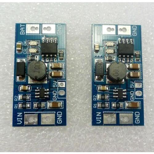 2pcs 9V 12V 15V 24V Buck Charger 1A 4.2V Module with 6.5V-40V to 5V DC DC step down Converter for 18650 lithium battery