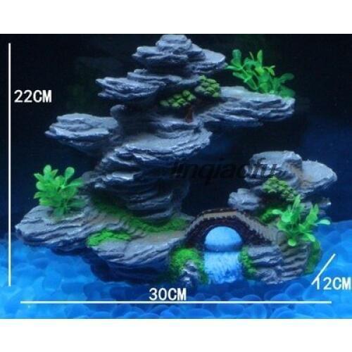 Aquarium landscaping package resin rockery decoration
