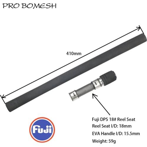 Pro Bomesh 1Set 59g Fuji DPS 18# Spinning Reel Seat EVA Handle Kit Boat Rod DIY Fishing Rod Component Pole Accessory Repair