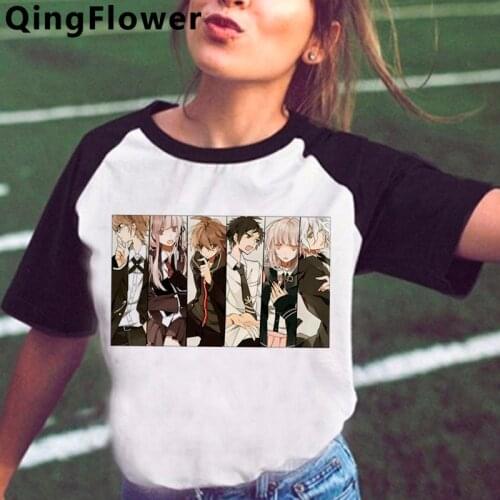 Ouma Kokichi Danganronpa V3 top tees female streetwear graphic tees women vintage harajuku top tees t shirt graphic tees women