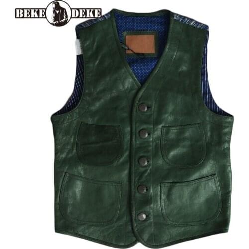 Vintage Single Breasted V-Neck Mens Vest Jacket Korean Style Spliced Pockets Fashion Slim Male Business Casual Vest 2021 New