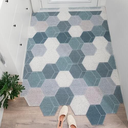 Indoor Outdoor Entrance Doormat Carpet Bath Mat PVC Kitchen Mat Hallway Doormat Home Mats Carpet Can Be Cut Non-slip Mats Carpet