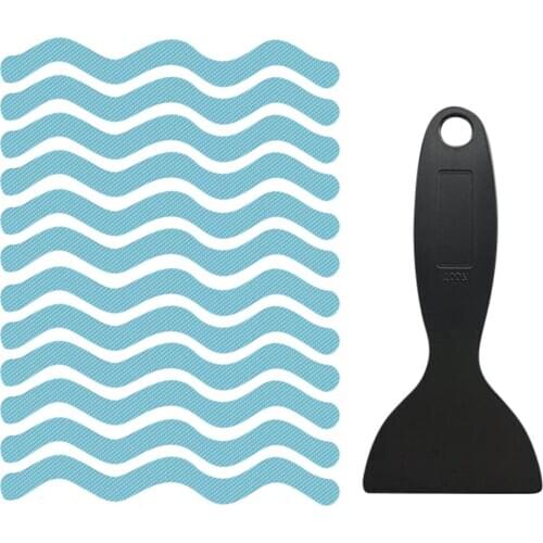 Hot sell New 12pc Bathtub Stickers Non-slip Bath Stickers Safety Tub Shower Stickers Adhesive Bathroom Bath Mats Tapis De Bain