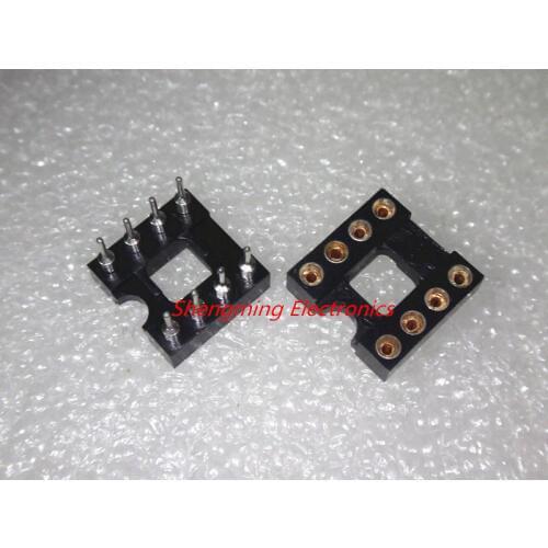 20pcs Round Hole 8 Pins 2.54MM DIP DIP8 IC Sockets Adaptor Solder Type 8 PIN IC Connector