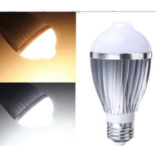 50PCS 5W/7W/9W E27 B22 LED PIR Infrared body sensor light 5730SMD human induction LED Lamp AC85-265V Auto Motion Detection