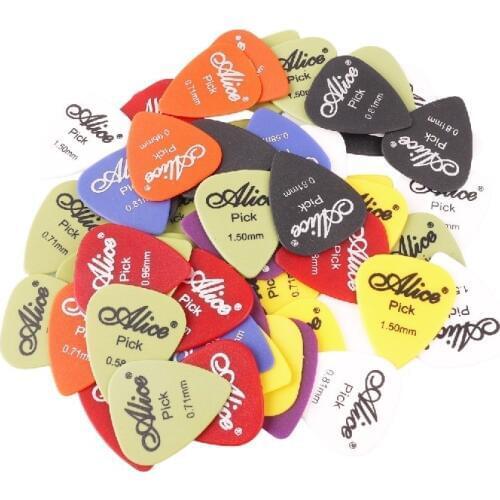 60pcs Alice Guitar Picks Multi Matte ABS Custom Guitarra Pics Plectrum Accessories Guitarist Musical Instrument Guitarpicks