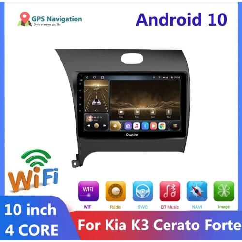 9Inch Android10 2GB RAM 2din Car Radio Multimedia Video Player Navigation GPS DVD For Kia K3 Cerato Forte 2013 - 2017 2 DIN