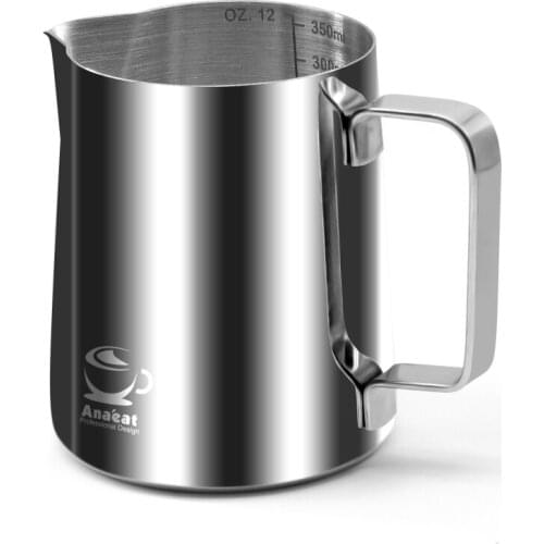 ANAEAT 1pc Stainless Steel Milk frothing jug Espresso Coffee Pitcher Barista Craft Coffee Latte Milk Frothing Jug Pitcher