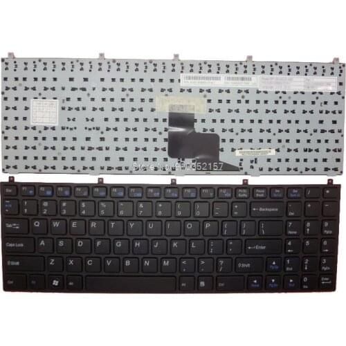 English Keyboard For CLEVO W270EFQ M980NU MP-08J43U4-4307W 6-80-W2W51-010-1 6-80-M9800-471-1 MP-08J43US-4302 6-80-X5100-010-1
