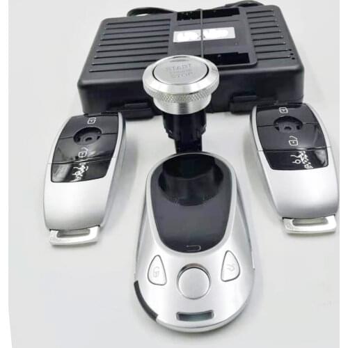 PLUSOBD Remote Engine Car Starter System For Mercedes Benz S W221 2006-12 GSM Car Alarm Remote Start Global Control No Wire Cut