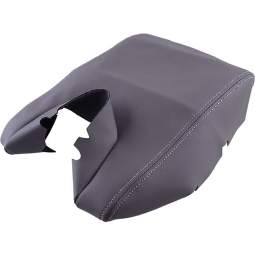 Car Interior Gray Central Console Lid Armrest Cover Protector Microfiber PU Accessories Fit for Acura TL 2009 2010 2011 2012
