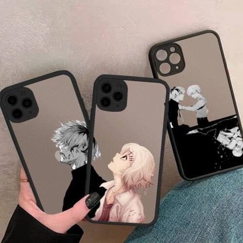 Tokyo Ghoul Japan Suave anime Phone Cases matte transparent For iphone 7 8 11 12 plus mini x xs xr pro max luxury shell cover