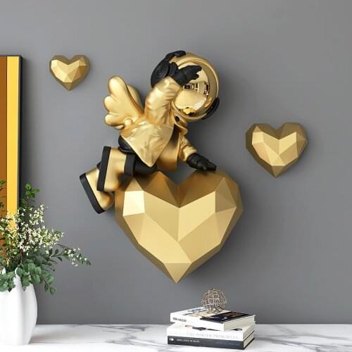 Home Decor Astronaut Wall Decoration Living Room Bedroom Bedside Pendant Astronauts Porch Ornament Sculptures And Statues