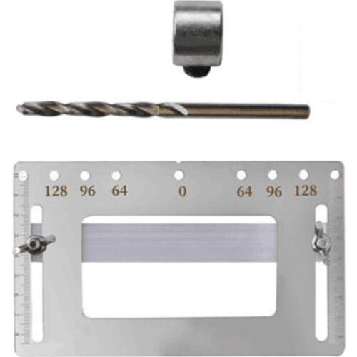 Cabinet Door Knob Handle Hole Locator Punching Drill Bit Guide Installation Jig Limit Ring Tool