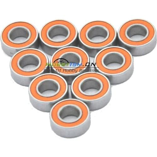 Orange rubber FREE SHIPPING 10pcs 5x10x3 Hybrid Ceramic Stainless Oiled Bearing SMR105C 2OS/W3 A7
