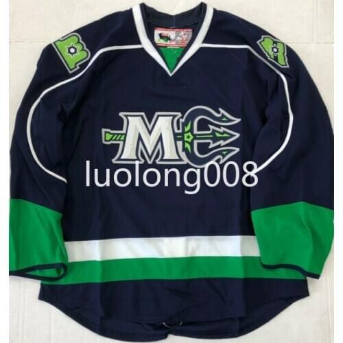 Custom 2020 men Maine Mariners Hockey Jersey Customize any number and name Hockey shirt