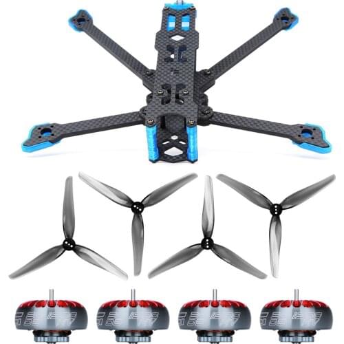 IFlight Chimera5 HD 219mm FPV Frame Kits 5mm Arm with 1900KV/2550KV Motor for RC FPV Racing 5inch Mini Long Range Quadcopter