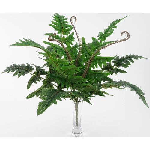 Artificial Flower Leaves Plants Fake Lifelike Plastic Persian Grass Simulation Fern Floral Arrangement Home Wedding Decor