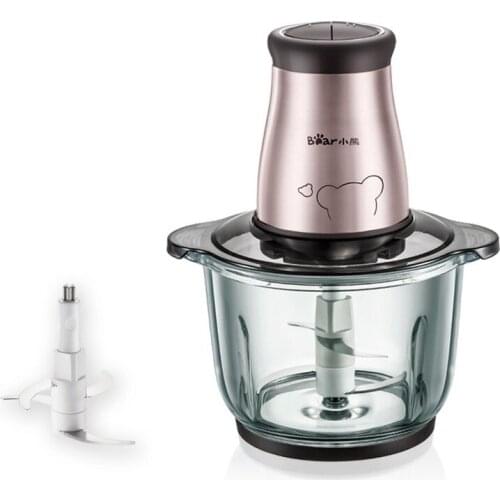 BEAR Meat Grinder Food Chopper Blender Electric 304 Stainless Steel Garlic Chopper Meat Cutter Machine Electrical Food Processor