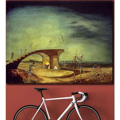 Salvador Dali The Broken Bridge and the Dream Canvas Painting For Living Room Home Decor Oil Painting On Canvas Wall Painting