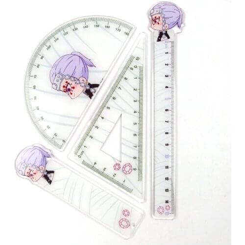 [MYKPOP]DEMON SLAYER Cartoon Figure Rulers Amine Tanjirou Nezuko Zenitsu Inosuke Fans Collection SC20052515