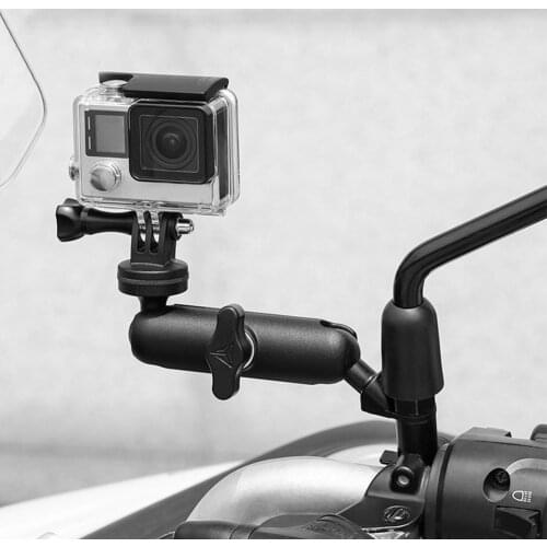 Motorcycle Rearview Mirror Bracket Handlebar Driving Recorder Sports Camera Bracket