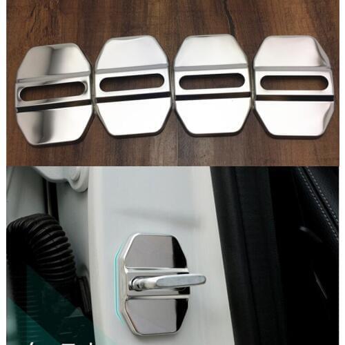 Car Door Lock Buckle Striker Caps Sticker For Mercedes Benz GLK Class X204 GLK300 2009 - 2014