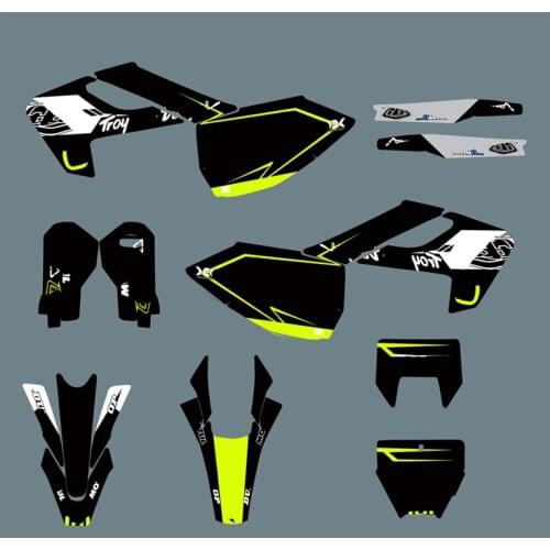 10 Styles Customized Team Graphic Background Sticker Decal 3M Custom for 2017 2018 Motocycle Dirt Street Bike Parts