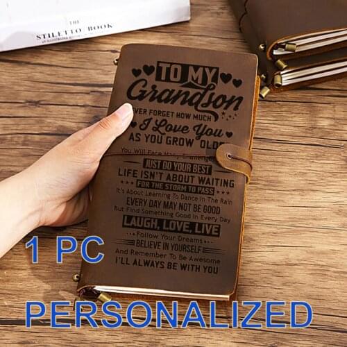 Real Cow Leather Premium Journal Personalized Custom Engraved leather Journal Diary Notebook Crazy Horse Large Size A5 BJ059