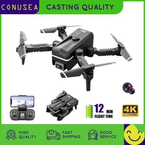2021 New KK1 Mini Rc Drone 4K with Dual Camera HD Wifi Fpv One-Key Automatic Return Helicopter Quadcopter Dron Toy for Child Kid