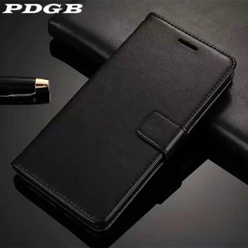 PDGB Wallet Leather Case for Xiaomi Redmi 7 Note 7 / Note7 Pro Global Version Retro Book Style Business Flip Case Soft Cover