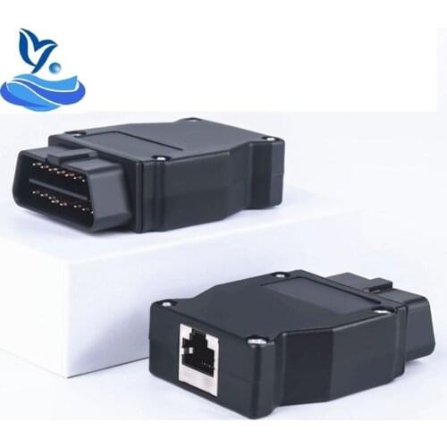 10PCS OBDII Enet Plug Adapter ENET Ethernet For BMW F-series ENET Ethernet to OBD2 16Pin Connector Plug For BMW Cars