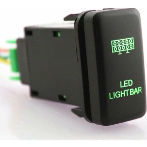 W/cable Switch 4Runner Bar For Toyota Tacoma FJ Cruiser Green Waterproof